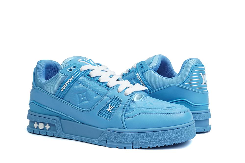 PK god Louis Vuitton LV Trainer ALL BLUE retail materials ready to ship